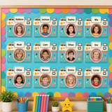 Editable Camera Student Photo Frame Canva Template