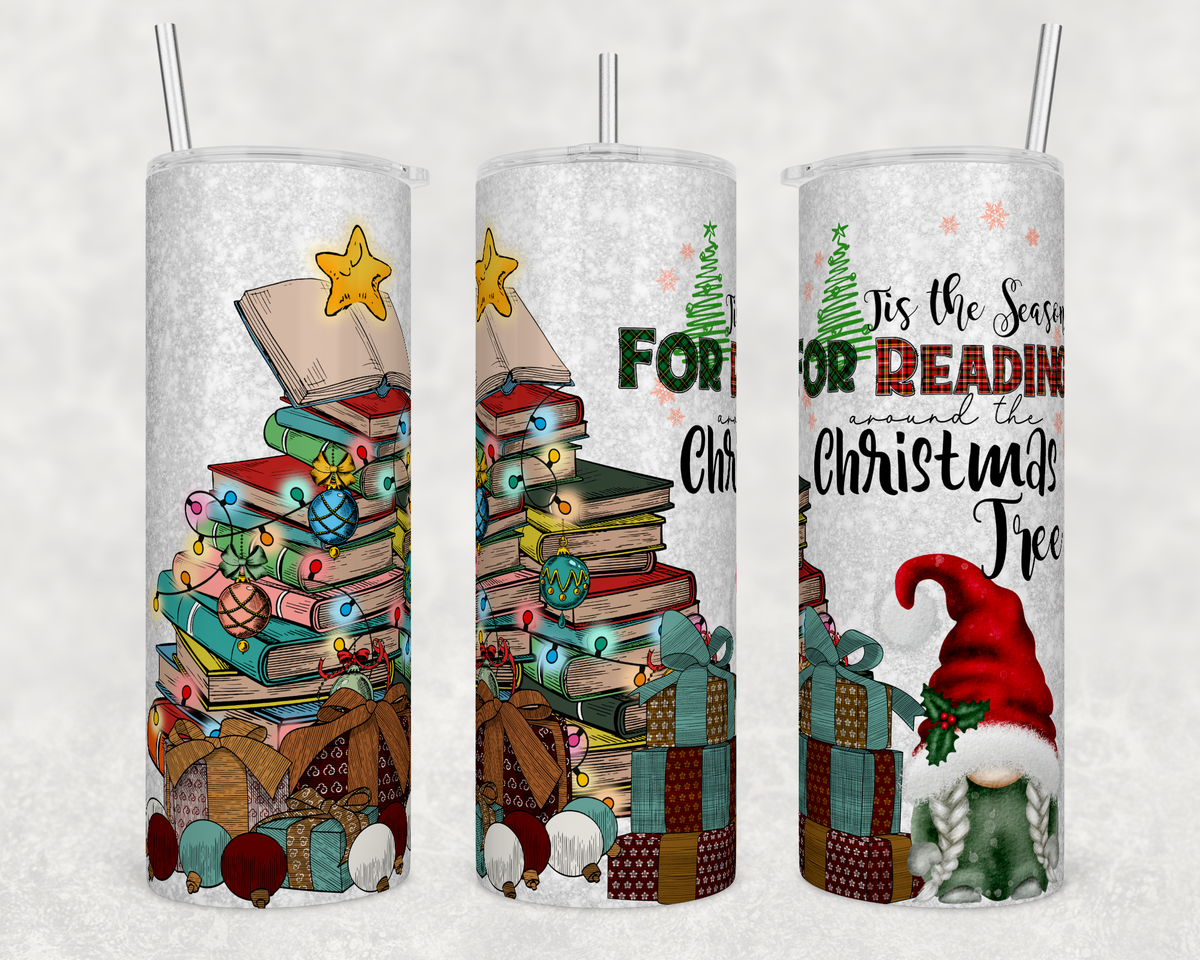 Christmas Tree Books 20 ounce Stainless Steel Tumbler