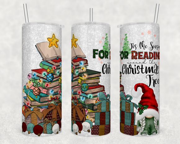 Christmas Tree Books 20 ounce Stainless Steel Tumbler