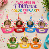 Editable Birthday Cupcake Student Photo Frame Canva Template