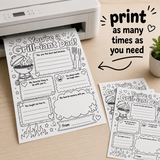 You’re a Grill-iant Dad! Father’s Day Printable Worksheet