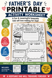 Make Father’s Day extra meaningful with this fun printable kids activity worksheet! ❤️ Kids can color, write, and create a heartfelt keepsake Dad will treasure forever. Perfect for classrooms, homeschool, daycare, or an easy last-minute Father’s Day gift idea.

Includes:
⭐ US Letter size printable
⭐ 1-per-page and 2-per-page versions
⭐ Instant digital download
⭐ Fun coloring + writing activity
⭐ Print as many times as you need

This “You’re a Grill-iant Dad!” printable is a sweet all about dad activity kids