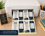 Elementary School Backpack Blessing Tags Printable