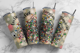 Everything is Fine Tangled Christmas Lights 20 ounce Stainless Steel Tumbler