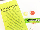 Fatherhood Survival Kit Printable Box Template | DIY Father’s Day Gift Favor Box | Instant Download PDF & JPG