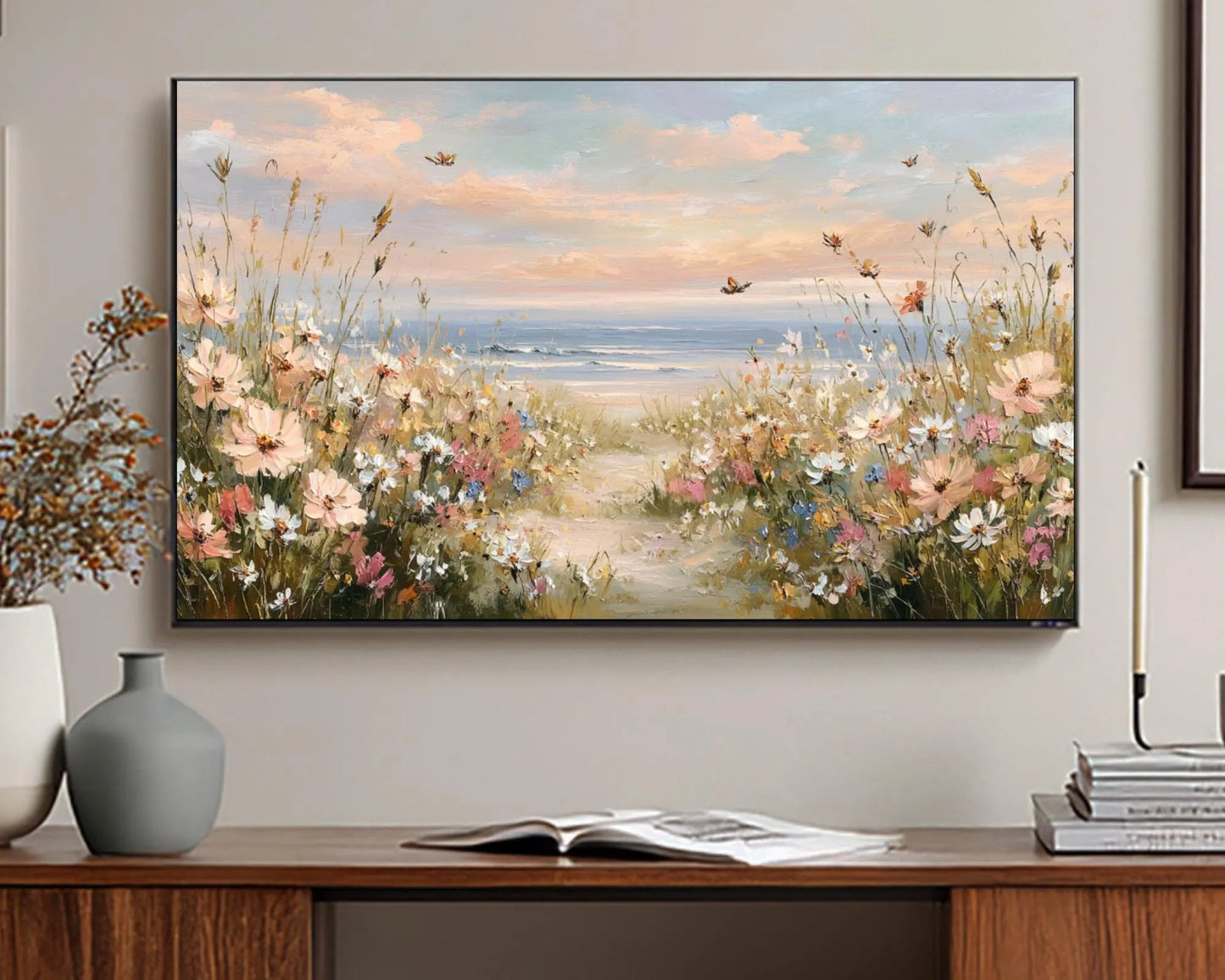 Printable Wildflower Field Frame TV Art