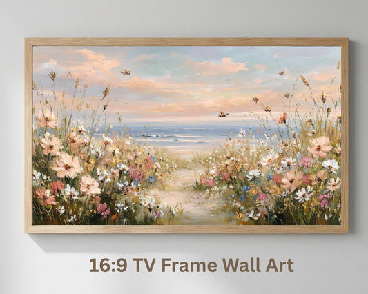 Printable Wildflower Field Frame TV Art