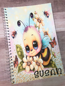 Little Bee Personalized Journal Notebook set