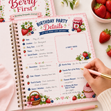Berry First Birthday Journal Printable, First Birthday Memory Book PDF, Birthday Keepsake Pages, Baby First Year Journal