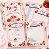 Berry First Birthday Journal Printable, First Birthday Memory Book PDF, Birthday Keepsake Pages, Baby First Year Journal