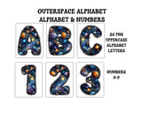 OuterSpace Doodle Alphabet Printable
