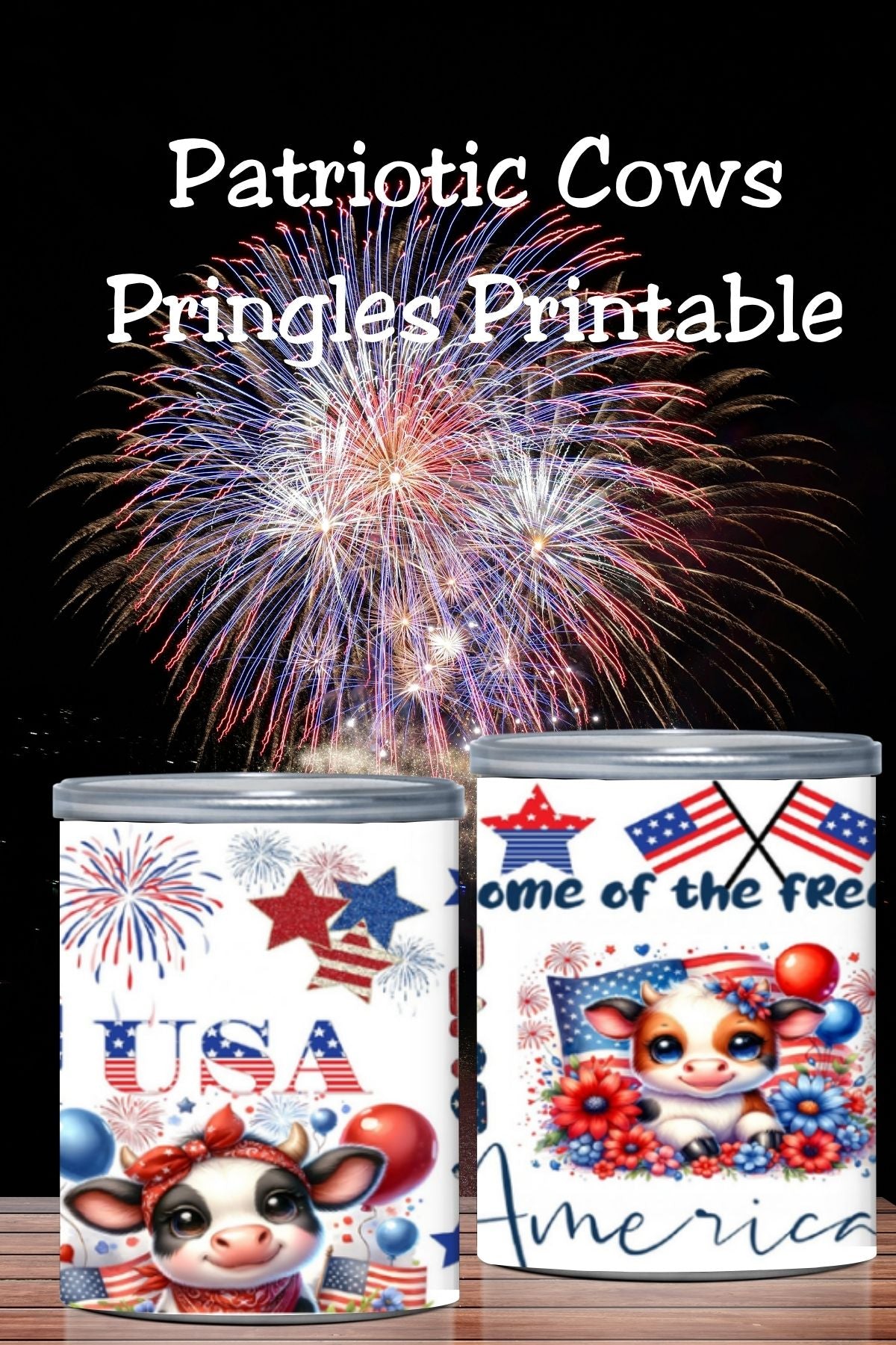 USA 250 Pringles Can Labels – 4th of July Party Favor Printable
