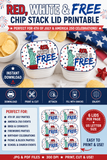 USA 250 Pringles Snack Stack Lid Printable