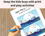 Kids Road Trip Travel Activity Pack Printable Set