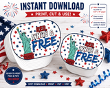 USA 250 Pringles Snack Stack Lid Printable