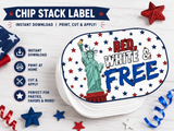 USA 250 Pringles Snack Stack Lid Printable