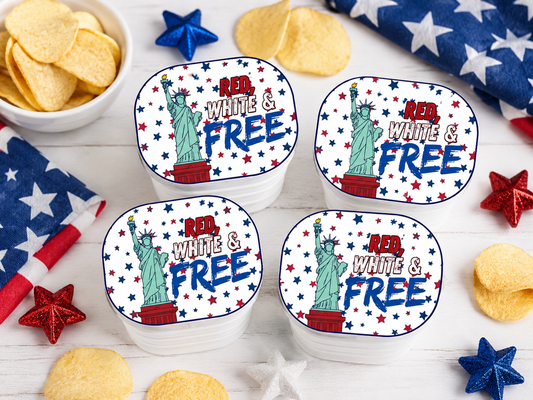 USA 250 Pringles Snack Stack Lid Printable