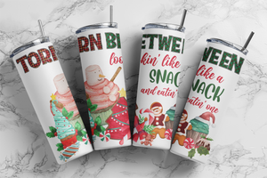 Looking Like a Snack Christmas 20 ounce Stainless Steel Tumbler
