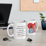 Valentine Personalized Couples 11 oz Ceramic Mug, Love Quote Gift Idea