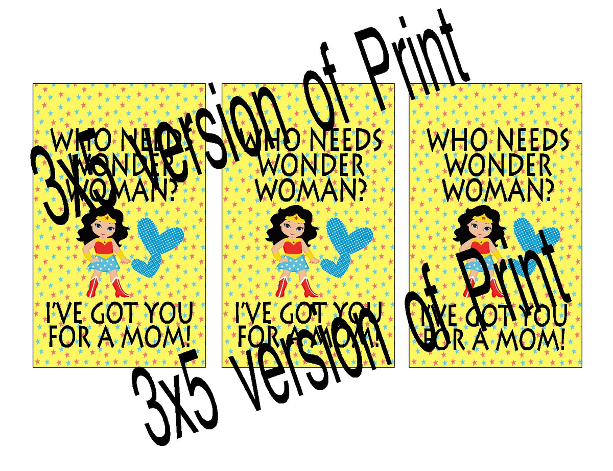 Mom Wonder Woman Quote Printable
