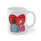 Valentine Personalized Couples 11 oz Ceramic Mug, Love Quote Gift Idea