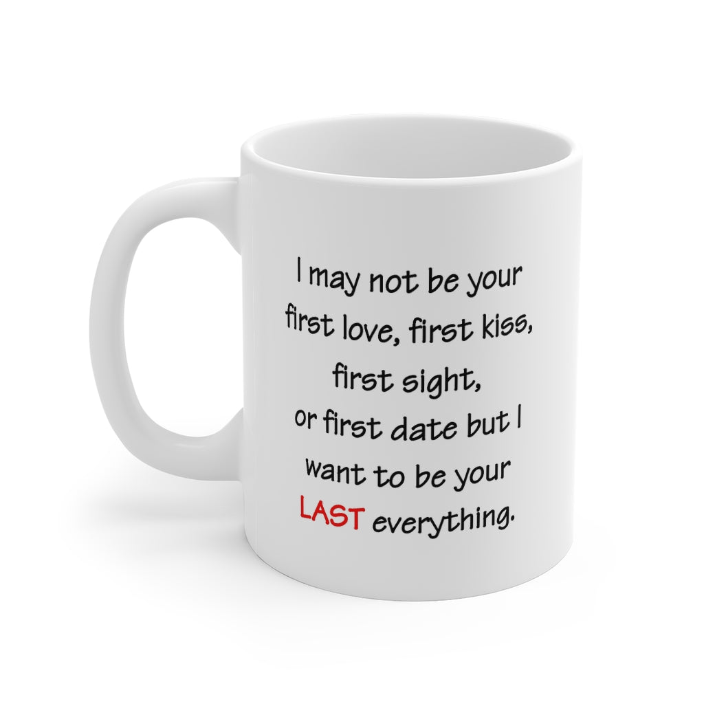 Valentine Personalized Couples 11 oz Ceramic Mug, Love Quote Gift Idea