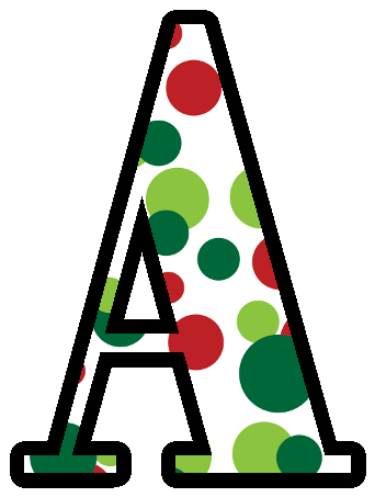 Christmas Dots Alphabet
