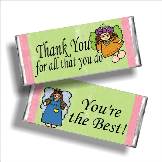 Angel Thank You Candy Bar Wrapper