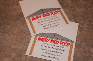 Angry Bird Poop Bag Topper Printable