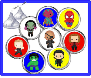 Avengers Kiss Label Printable 2
