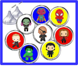 Avengers Kiss Label Printable 2