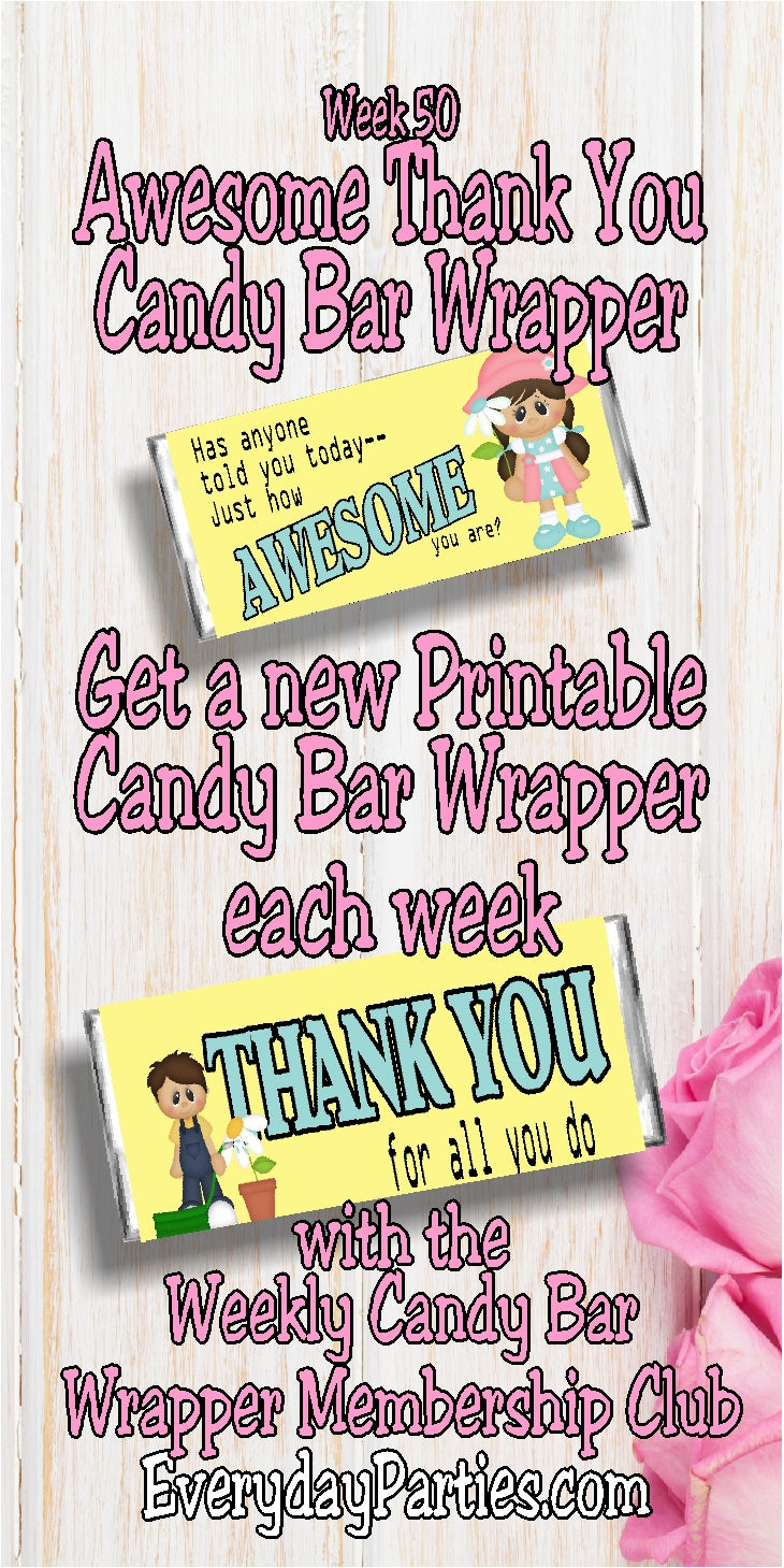 2017 Candy Bar Wrapper Membership Club