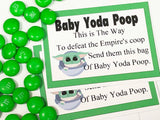 Baby Yoda Poop Bag Topper Printable