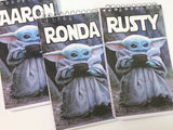 Baby Yoda Personalized  Notebook