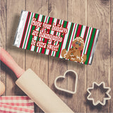 Baking Gingerbread Christmas Candy Bar Wrapper