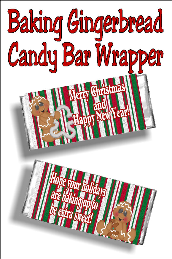 Wish your friends a Merry Christmas and a Happy New Year with this candy bar wraper Christmas card printable. Wrap it around a Hershey candy bar and you have a sweet card that's unique and yummy.