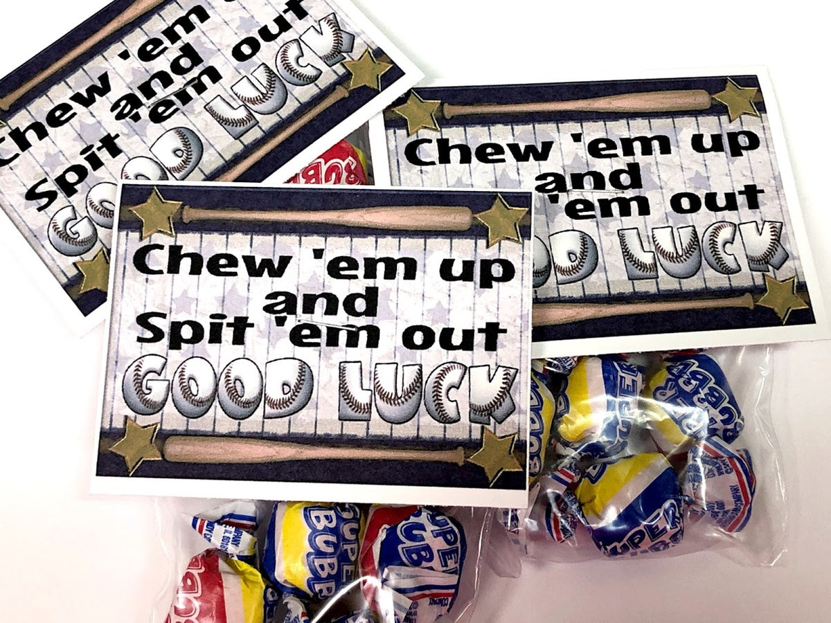 Chew Em Up Baseball Bag Topper Team Treat