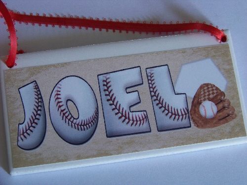 Baseball Dirt Personalized Name Plaque