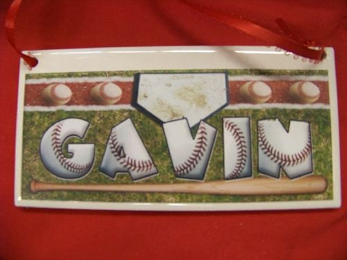 Baseball Home Run Personalized Name Plaque