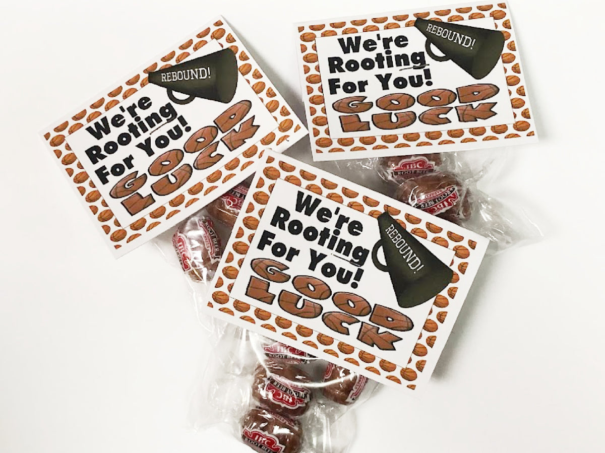 Rooting for You Basketball Bag Topper Printable