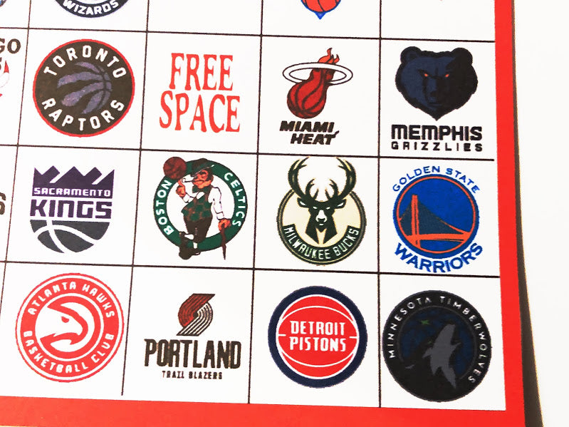 NBA Basketball Bingo Game Printable