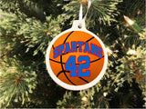 Sports Ball Personalized Christmas Ornament