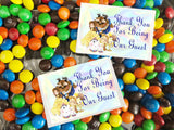 Beauty and the Beast Thank You Bag Topper Printable