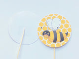 Buzzing Bee Cupcake Topper