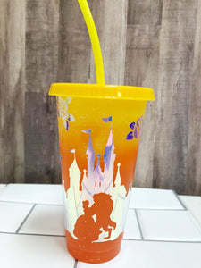 Beauty and the Beast Rose Cold Cup