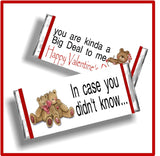 Big Deal Valentine Printable Candy Bar Wrappers