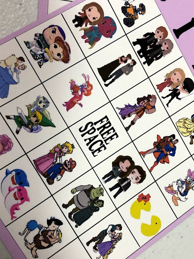 Couples Valentine Bingo Game Printable