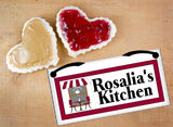Bistro Set Kitchen Personalized Name Plaque