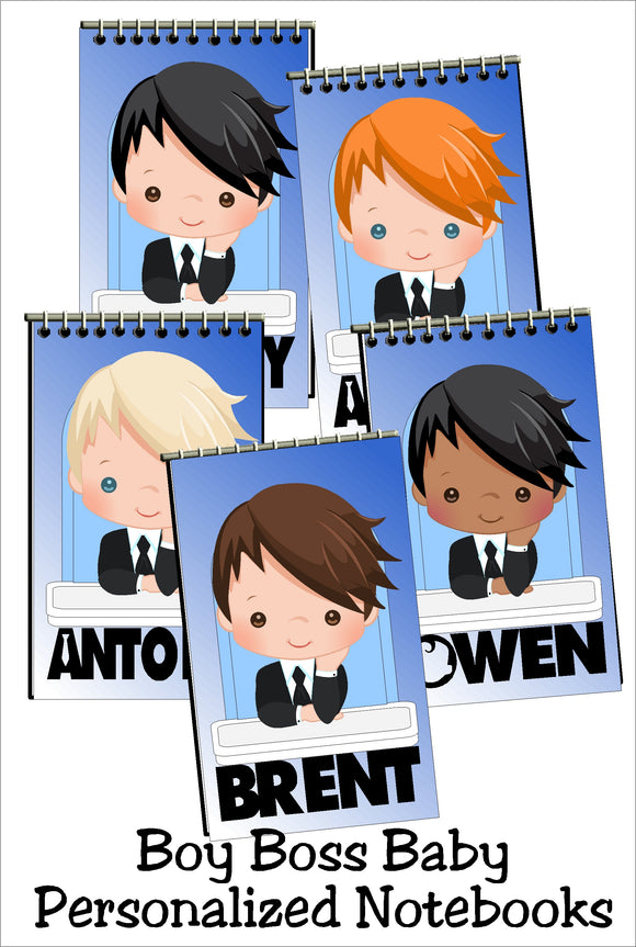 Baby Boss Personalized Notebook Party Favors