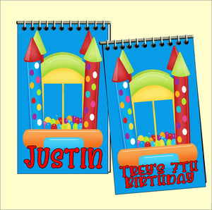 Bounce House Party Favor Notebooks